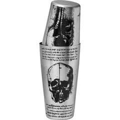 Шейкер американский «Йокай» с рисунком сталь нерж. 0,83л D=9,H=29см серебрист.,черный, изображение 3