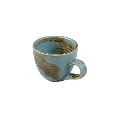 Чашка кофейная «Корал» для арт. 64828 фарфор 80мл D=64,H=53мм коричнев.,бирюз.