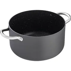 Кастрюля «Уитфорд» без крышки алюм.литой,сталь нерж. 5,5л D=24,H=13,5см граф.,черный