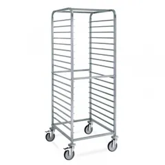 Trolley for gastronorm containers 2/1, 18 tiers  stainless steel , H=180, L=73, B=65cm  silver.