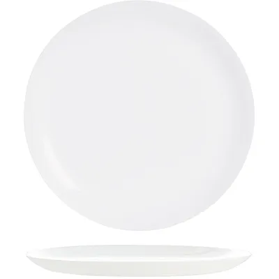 Тарелка «Эволюшнс Уайт» мелкая стекло D=27см белый, Диаметр (мм): 270