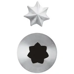 Pastry nozzle “7-pointed star”[6pcs] stainless steel D=11mm