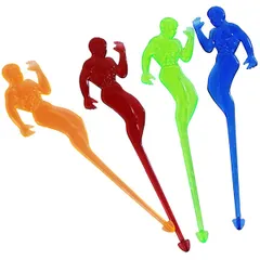 Мешалка «Геракл» L=15cм[50шт] пластик ,H=160,L=85,B=35мм разноцветн.