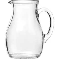 Jug "Roxy" glass 1l ,L=14.2cm clear.