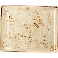 Блюдо «Краф Грин» прямоугольное фарфор ,H=15,L=330,B=270мм зелен.