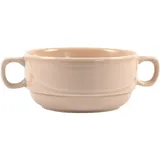 Broth cup “Watercolor” Prince  porcelain  380 ml  D=117/155, H=63mm  pink.