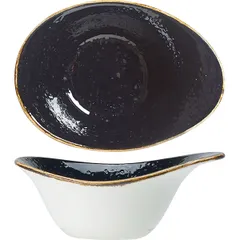 Salad bowl “Craft licorice”  porcelain  125 ml , L=130, B=95mm  black