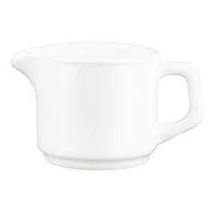 Молочник «Ресторан» стекло 140мл D=70,H=65,L=115мм белый