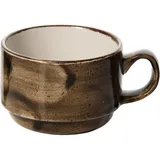 Чашка чайная «Крафт Браун» фарфор 200мл D=80/44,H=60мм коричнев.,бежев.