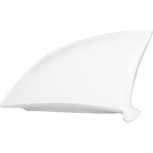Блюдо «Кунстверк» веер фарфор ,H=18,L=230,B=180мм белый, Длина (мм): 230, Ширина (мм): 180