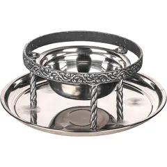 Набор для подачи саджа без крышки 2 предмета сталь нерж.,тефлон D=29,5,H=23см серебрист., изображение 3