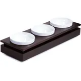 Салатник с крышкой набор[3шт] пластик,полистирол D=14см