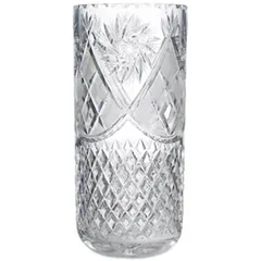 Flower vase crystal D=13.5,H=30.2cm clear.