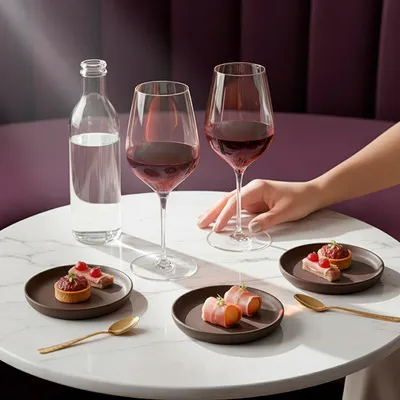 Бокал для вина «Милла» хр.стекло 470мл D=90,H=235мм прозр., изображение 6