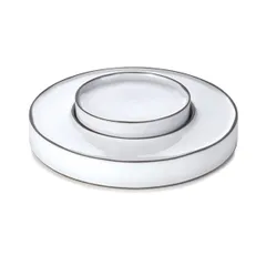 Блюдо сервировочное «Карактэр» керамика D=275,H=40,L=203мм камен.-серый., изображение 4