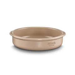 Baking dish ceramics 2l D=28,H=7cm beige.