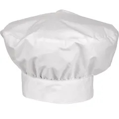 Колпак поварской французский полиэстер,хлопок белый
