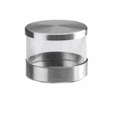 Банка с крышкой стекло,сталь нерж. 406мл