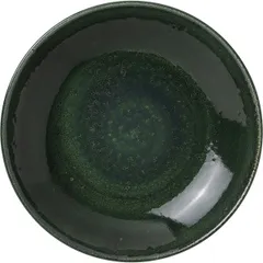 Salad bowl “Vesuvius Burnt Emerald”  porcelain  D=25.5 cm  green.