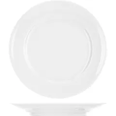 Plate “Idyll” small  porcelain  D=17, H=2cm  white