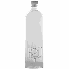 Бутылка «H2O» с пробкой стекло 1,5л D=9,H=32см