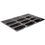 Air conditioner mold for baking baguettes [12 cells]16.9*6.4*3 silicone ,L=60,B=40cm black