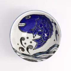 Салатник «Сифуд» фарфор 0,5л D=132,H=73мм голуб.,белый, изображение 4