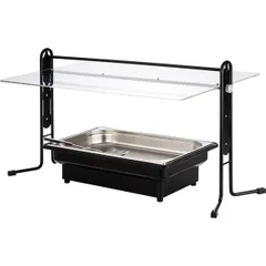 Экран защитный «Буффет гард» для фуршетных блюд металл,пластик ,H=50,5,L=93,B=53см черный, изображение 4