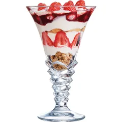 Креманка «Пальмир» стекло 370мл D=120/83,H=192,L=75мм прозр., изображение 4