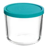 Контейнер для продуктов «Фриговерре» круглый с крышкой стекло,полиэтилен 0,81л D=120,H=99мм прозр.,г