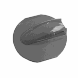 Крышка емкости д/сока пластик D=125,H=35мм серый