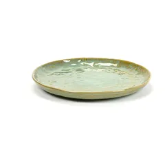 Plate “Pure” ceramics D=205,H=19mm green.