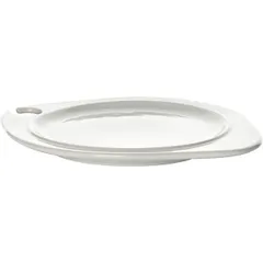 Тарелка «Хэппи» с держателем для бокала фарфор ,L=27,B=23см белый, изображение 2