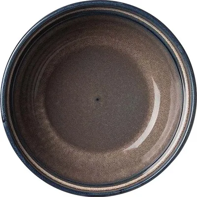Тарелка глубокая «Пати» фарфор 0,6л D=155,H=60мм серый,синий, изображение 2