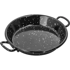 Portion frying pan for paella enamel blue steel D=10,H=2cm