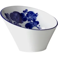 Salad bowl “Indigo Flora”  porcelain  D=14cm  white, blue