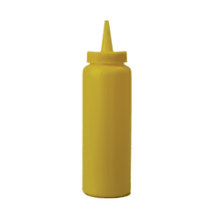 Container for sauces  plastic  230 ml  D=50, H=175 mm  yellow.