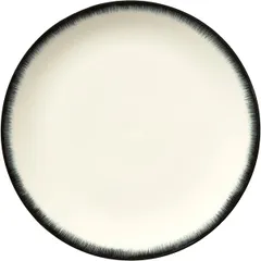 Plate “De” No. 3  porcelain  D=280, H=21mm  cream, black