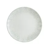 Тарелка «Ирис» мелкая фарфор D=27см белый,серый
