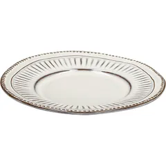 Тарелка «Стили» мелкая фарфор D=21см белый, изображение 4