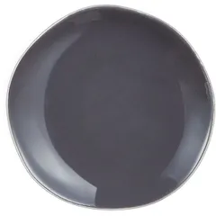 Тарелка «Рокалео Грэй» мелкая фарфор D=16см серый