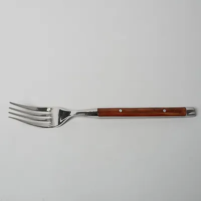 Вилка столовая «Рустик» уцененная сталь нерж.,пластик ,L=20/6,B=2см металлич.