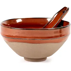 Салатник «Мерси» №3 керамика D=15см красный, изображение 3