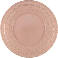 Dish “Skalistos” ceramics D=33,H=3cm pink.