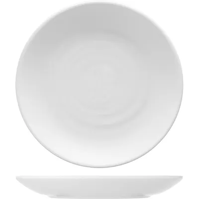 Тарелка пластик D=185,H=26мм белый, Цвет: Белый, Диаметр (мм): 185