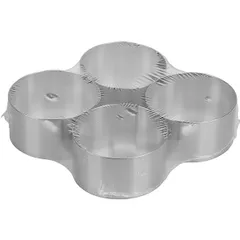 Кольцо кондитерское (набор)[4шт] сталь нерж. D=75,H=40мм металлич.