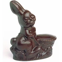 Chocolate mold “Rabbit with basket”[18pcs] plastic ,L=18,B=15.5cm