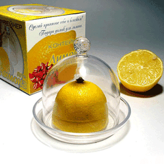 Блюдце с крышкой для лимона D=95мм