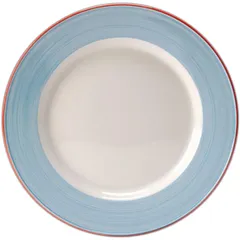 “Rio Blue” serving plate  porcelain  D=300, H=25mm  white, blue