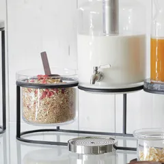 Подставка фуршетная (на 3 емкости) сталь ,H=18,L=66,2,B=21,8см черный, изображение 2